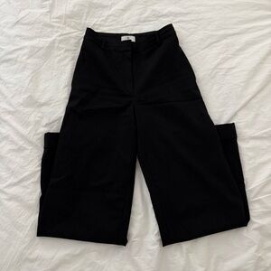 Babaton Black High-Rise Wide Leg Trousers